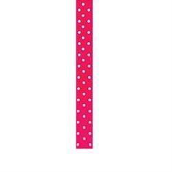 AussieSuperStore Party Essentials Satin with Spots Fluorescent Pink/White Ribbon Satin with Spots Fluorescent Pink/White Ribbon | Gift Packaging Wrapping Ribbon 9331468023814 VCRSSFPK